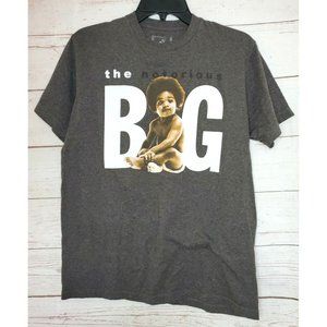 The Notorious B.I.G Baby Photo Women Medium Brooklyn Mint Cotton Brown T Shirt